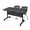 Grey, variant on Romig Axis-Pro 48 x 30 in. Flip-Top Privacy Nesting Table- Grey, 2 Cadence Nesting Chairs