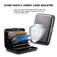 thumbnail image 4 of Blocking Credit Card Protector Aluminum ID Case Hard Shell Business Card Holders Metal Wallet for Men or Women, 4 of 7