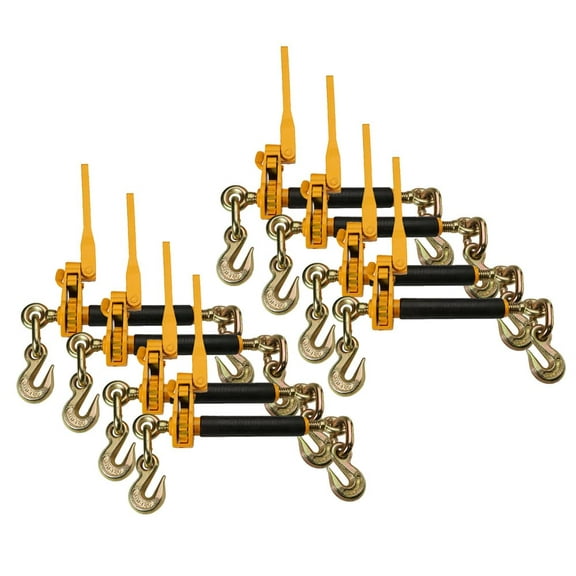 8 Pack 3/8-1/2 Peerless QuikBinder Tow Chain Ratchet Binder H5125-0858