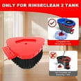 thumbnail image 3 of HSAPOW-Small 2 Pack Scrub Brush Head ONLY for O Cedar RinseClean 2-Tank Spin Mop, Replacement Head Scrubber Brush,NOT for EasyWring 1-Tank System, 3 of 4