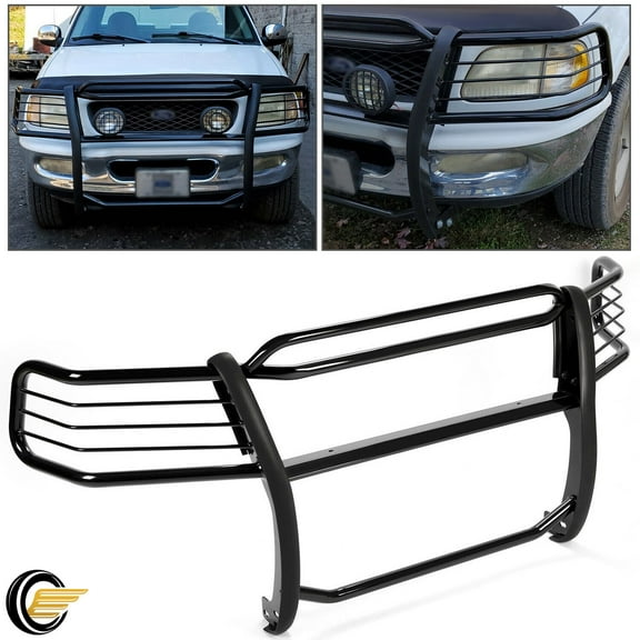 For Ford 1997-04 Expedition F-150 F-250LD Heritage Black Grill Brush Guard Steel