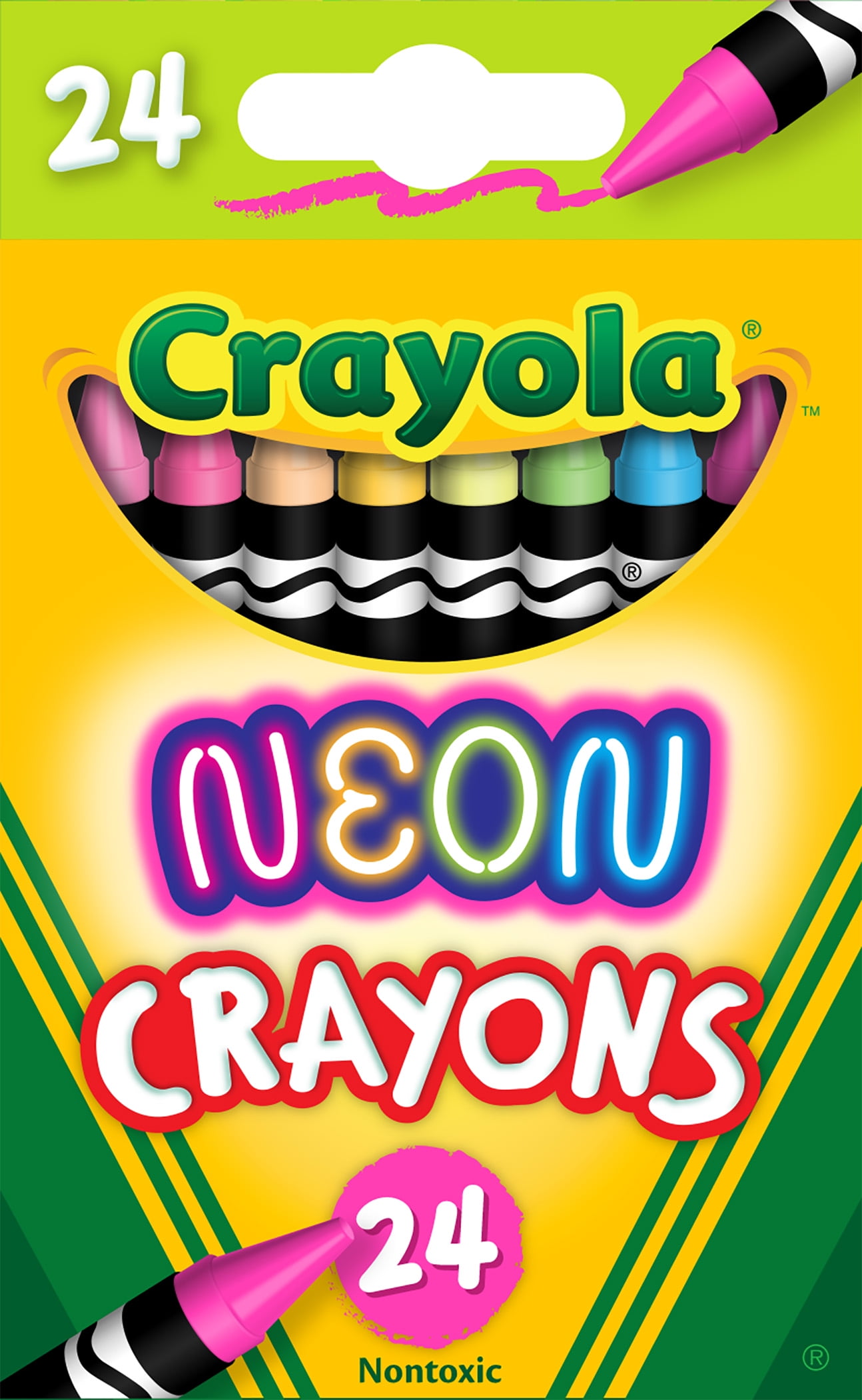 28 Plastic Crayons Bright Colours Drawing Sketch School Classroom Children Kids