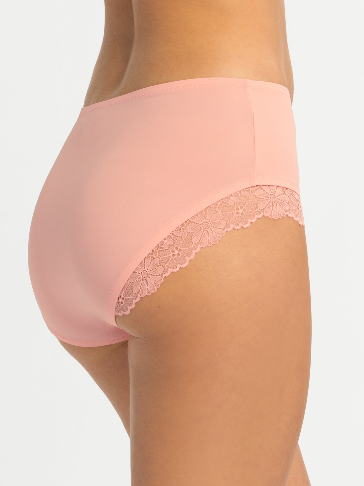 Jessica Simpson Women's Lace Micro Brief, 2-Pack, Size S-XXXL