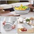 thumbnail image 6 of Lids, Microwave Cover, Splatter Guard, Kitchen Canister Lids, Breathable Foldable Microwave Cover, Vegetable Drainer (Gray), 6 of 7