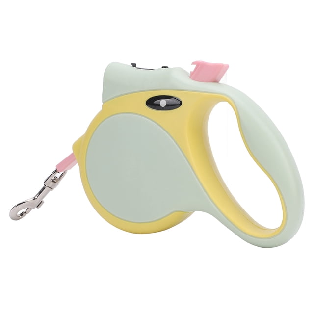 Dog Leash, Fashionable Automatic Telescopic Tractor Dog Tape with Flashlight Adjustable Retractable Outdoor Dog Leash with Comfortable Handle for Small Medium Dogs