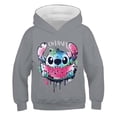 thumbnail image 1 of 2022 nuevas sudaderas con capucha de punto para niñas, sudadera de manga larga para otoño e invierno, jerséis Harajuku, serie de Disney Stich, Tops informales con capucha de 140cm Gao Jinjia LED, 1 of 2