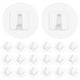 thumbnail image 1 of 20 ganchos adhesivos transparentes para colgar toallas de baño, de pared., 1 of 5
