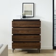 thumbnail image 4 of Walker Edison Urban Industrial 4 Drawer Vertical Dresser, Dark Walnut, 4 of 10