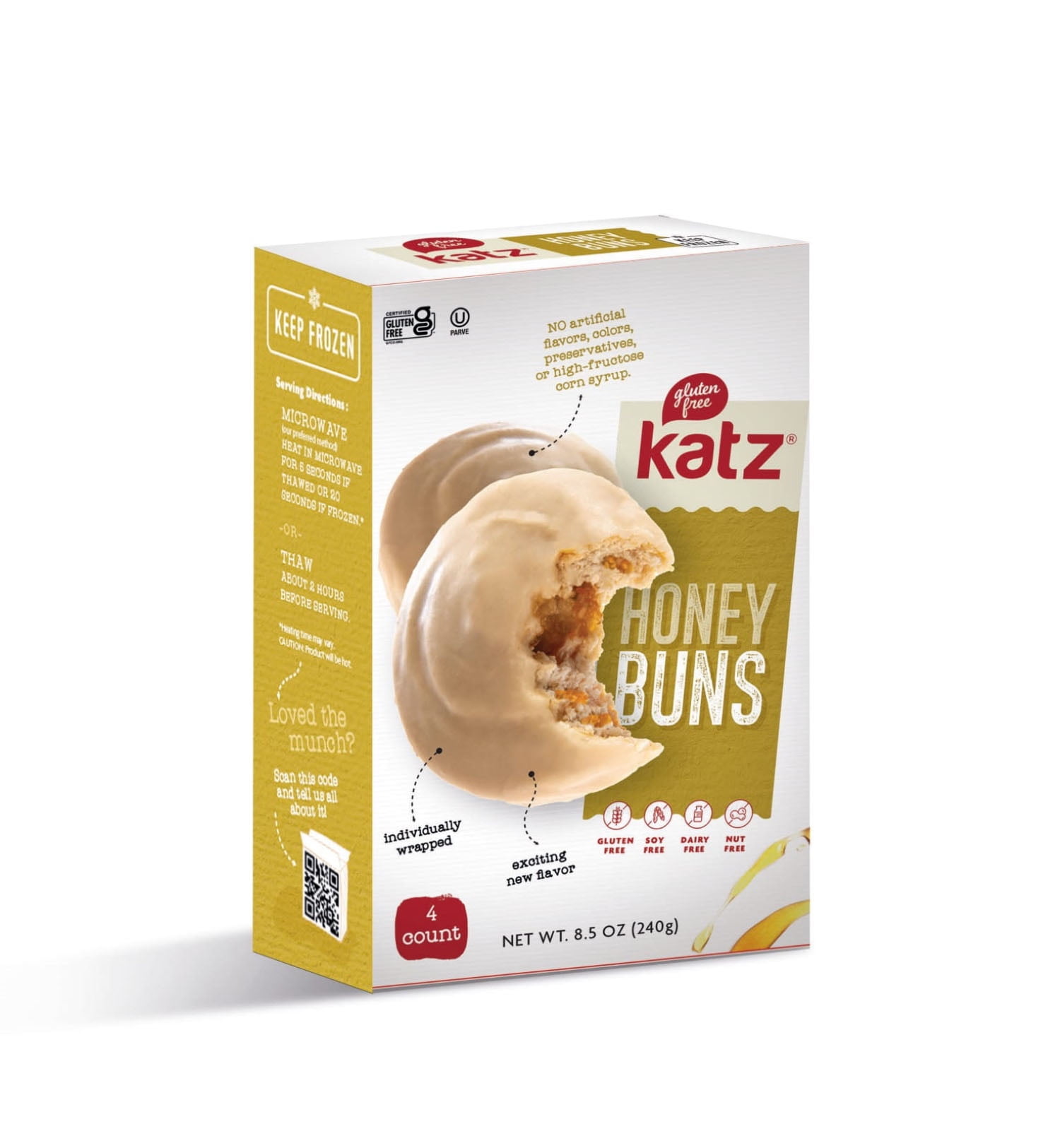 Katz Gluten Free, Dairy Free, Nut Free, Kosher, Honey Buns