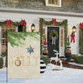 thumbnail image 4 of Jolly Christmas Garden Flags 12.5x18 Double Sided, Golden Merry Bright Jingle Bells Star Green Xmas Tree Yard Outdoor House Flag Banner for Party Home Winter Snowflake Decorations, 4 of 6