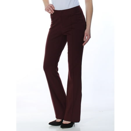 INC Womens Maroon Boot Cut Wear To Work Pants  Size: (Best Pants To Wear With Boots)