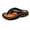 Orange, variant on Men's Orthopedic Flip Flops, Lightweight Cloud Slides with Non Slip Comfort and Thick Cushion Style for Beach and Bath