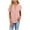 Pink, variant on Womens Notch Collar Button-Front Tops Short Sleeve Textured Knit Blouses Casual Ribbed Stretchy Solid Color Shirts for Women Work Office Daily Wear