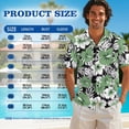thumbnail image 6 of Uorisanigo Green Hibiscus Couples' Outfits Husban and Wife Clothing Men's Short Sleeve Shirt Size XL Summer Hawaiian Tops and Women's Tank Dress Flowy A-Line Beach Party Sundress, 6 of 8