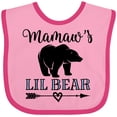 thumbnail image 3 of Inktastic Mamaw Grandma Lil Bear Grandson Gift Boys Baby Bib, 3 of 4