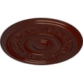 thumbnail image 3 of Ekena Millwork 16 1/8"OD x 3/4"P Tyrone Ceiling Medallion (Fits Canopies up to 6 3/4"), Hand-Painted Brushed Mahogany, 3 of 6