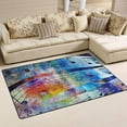 thumbnail image 2 of Dreamtimes Lightweight Soft Area Rugs 31x20 Inch, Abstract Music Notes Floor Mat Doormat for for Rooms Entrance Hardwood Floor Living Room 2'7" x 1'8"） Nursery Rugs, 2 of 6