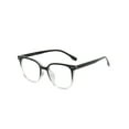 thumbnail image 2 of sunsanly Blue Light Blocking Glasses Unisex Large Frame Clear View Strong Hinge Transparent with Brim Eye Protection Clear Bluelight Glasses Spectacles Eyewear, 2 of 8