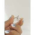 thumbnail image 5 of Halo Jewelers 10k White Gold 1/20 Cttw Round Cut White Natural Diamond Musical Note Engagement Ring | H-I Color, I2 Clarity, 5 of 5