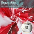 thumbnail image 6 of Dznils Red Floral Fabric Shower Curtain, Modern Watercolor Bathroom Curtain with Hooks, 72" x 72", 6 of 12
