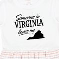 thumbnail image 4 of Inktastic Someone in Virginia Loves Me Girls Toddler Dress, 4 of 5
