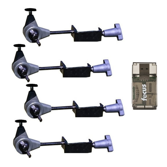 HME Products T-Post Trail Camera Holder (4-Pack) with Card Reader