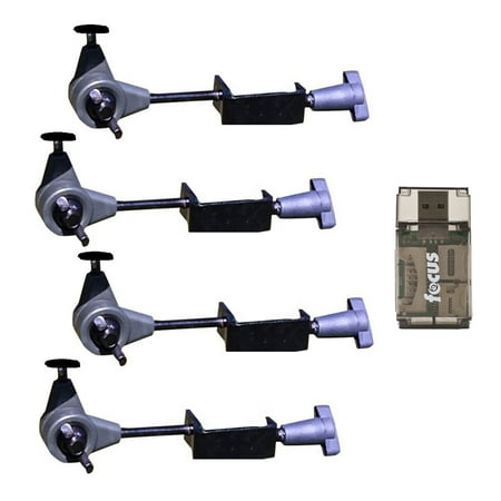 HME Products T-Post Trail Camera Holder (4-Pack) with Card Reader