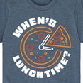 thumbnail image 3 of Instant Message - Whens Lunchtime - Toddler & Youth Short Sleeve Graphic T-Shirt, 3 of 6