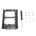 thumbnail image 2 of Dual Msata SSD To 2.5inch  III Adapter, MSATA To  Hard Drive Adapter Converter Card 6Gbps Plug And Play  For Computer, 2 of 8