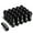 Black, variant on J2 Engineering LN-T7-018-15-BK J2 Engineering 7075 -T6 Forged Aluminum M12x1.5 20Pcs 50mm Height Close -End Lug Nut Kit w/Adapter Key (Black)