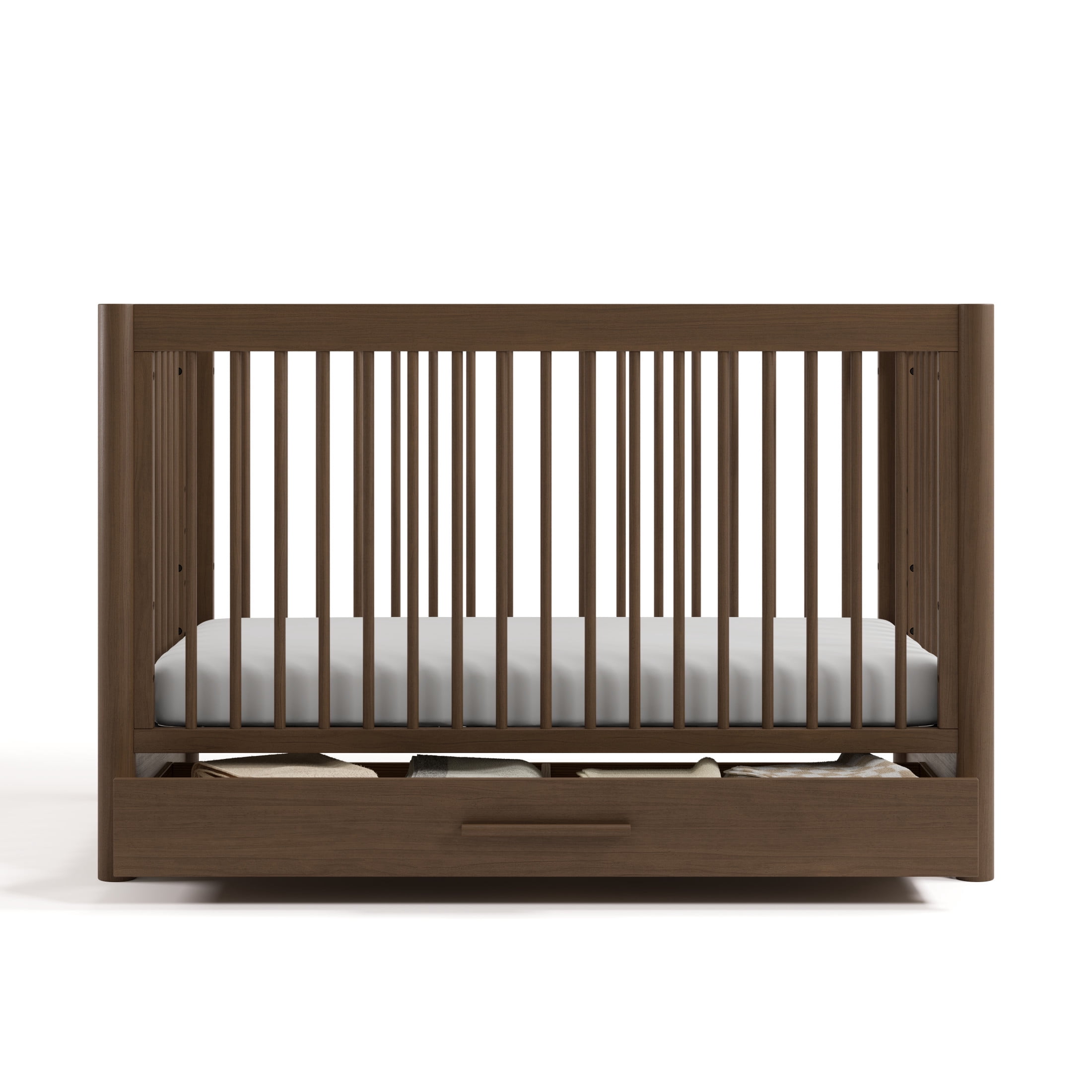 Art of Nursery by Storkcraft Malta 5-in-1 Convertible Crib with Drawer and Toddler Guardrail - Hazelnut