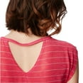 thumbnail image 3 of Aeropostale Womens Open-Back V Basic T-Shirt, Pink, Juniors, Small, 3 of 3