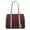Burgundy, variant on MKF Collection Amy Vegan Leather Women's Tote Bag, Stylish Hobo Purse Handbag by Mia K - Cognac
