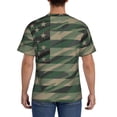 thumbnail image 2 of Naloa Jungle Green Camo USA Flag Men's T-Shirt Sport T-shirt Men's Basic Tee Casual Men's Shirt, Round Neck, Short Sleeves - Small, 2 of 5