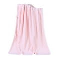 thumbnail image 2 of HCBY Quick Dry Coral Fleece Towel, Large Striped Absorbent Towel for Face, Hair, Bath(Pink,23.6x11.8inch), 2 of 6