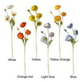thumbnail image 4 of HESHENG Artificial Silk Poppy Flowers 6pcs Wedding 23inch Centerpiece Natural Real Touch Garden Home Decor, Yellow, 4 of 15