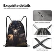 thumbnail image 4 of Disketp Regal Stag In Forest Drawstring Backpack Drawstring Gym Bags Draw String Bags for Sports, Gym, Travel, Swimming, Beach-Small, 4 of 6