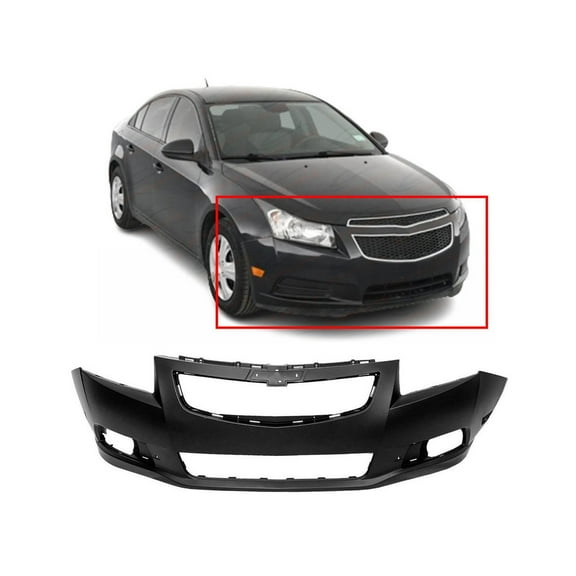 DCP Primed Front Bumper Cover for 2011-2014 Chevrolet Cruze Sedan LT LTZ GM1000925