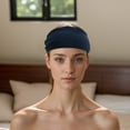 thumbnail image 6 of Unique Bargains 1 Pc Comfortable Headband Solid Wide Headband for Sport Navy Blue, 6 of 6