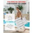 thumbnail image 5 of YEFU Adirondack Chairs Oversize Folding :400lb Weight Capacity - Plastic Adirondack Chairs - High Back Modern Like Wooden - All-Weather Use for Outdoor/Patio/Fire Pit/Garden/Camping - (White), 5 of 7