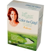 (3 Pack) Light Mountain Henna Color The Gray Auburn 7 Ounce