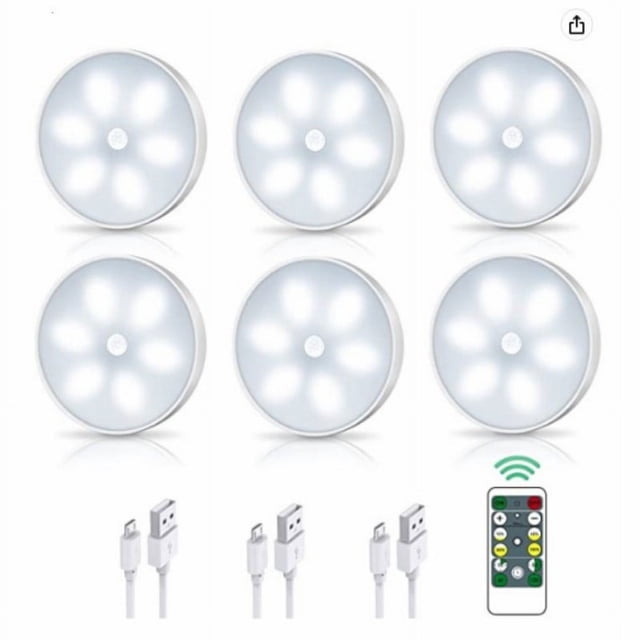 Lámpara de inducción del cuerpo humano con 6 LED, luz de noche para dormitorio, mesita de noche, luz de noche creativa magnética para el hogar, luz para pasillo y armario