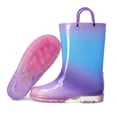 thumbnail image 6 of BOCCA Kids Purple Glitter Waterproof Rain Boot For Girls Size 3, 6 of 7
