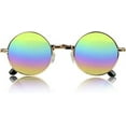thumbnail image 2 of Sunny Pro Retro Round Sunglasses Small Colored Lens Hippie John Lennon Glasses, 2 of 7