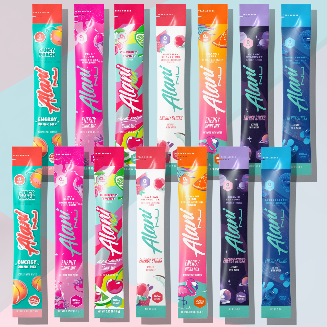 Alani on The go Energy Powder Sticks | Variety Pack | 7 Flavors (14 Pack) Bundled by Mix It Up