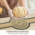 thumbnail image 4 of Eoperou 2 Pcs Silicone Bread Mat Circular Oval Non-Stick Baking Mat Set for Oven Reusable Easy to Clean High Temp Resistant Long Handle Kitchen Tools for Sourdough Transfer, 4 of 8