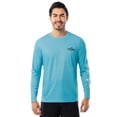thumbnail image 2 of Fish N Vibe Men's Long Sleeve Performance Fishing Graphic Tee, Aqua Cationic Triple Slam, L, 2 of 9