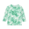 thumbnail image 4 of Lopecy-Sta Girls 3/4 Sleeve Shirts Kids Floral Print Soft Tunic Short Sleeve Tops Ages 3-11 Years 8-9 Years, 4 of 4
