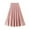 Pink, variant on IROINNID Long Comfort Waist Skirt For Women Summer Skirt High Waist Auricular Margin Pleated Skirt i Skirt Solid Color Skirt