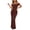 Coffee, variant on WRKEKC Bodycon Dresses for Women Solid Off Shoulder Short Sleeve Ruched Bodycon Mini Soft Breathable Fabric Chic